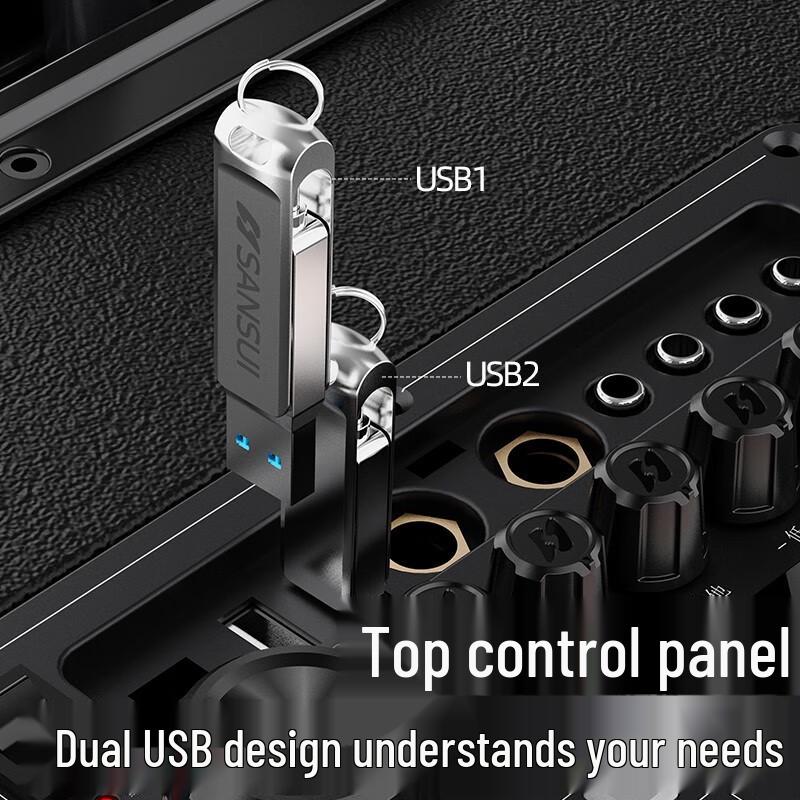 SanSui E12 Portable Outdoor KTV Speaker with Wireless Mic