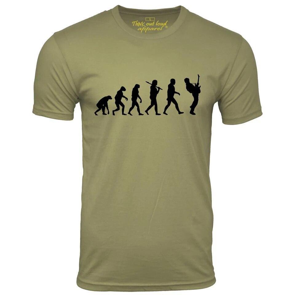 Men's T Shirt Summer Short Sleeved Funny T-Shirts Evolution Male Drummer 3d Print Fashion O-Neck Streetware Oversized Tee Shirt Men