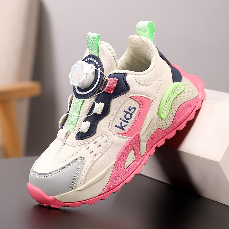 Girls Fall Breathable Mesh Running Shoes Casual Sport Sneakers For Big Kids Trendy Athletic Footwear