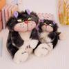Cute Cinderella Cat Lucifer Plush Toy Kawaii Cat Stuffed Toy Baby Soothing Plush Doll Child Soft Pillow Girl Birthday Christmas Gift