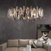 Современная минималистская люстра для ресторана в стиле скандинавского света, роскошная светодиодная хрустальная лампа, отель, вилла, спальня, украшение дома, лампы для комнаты