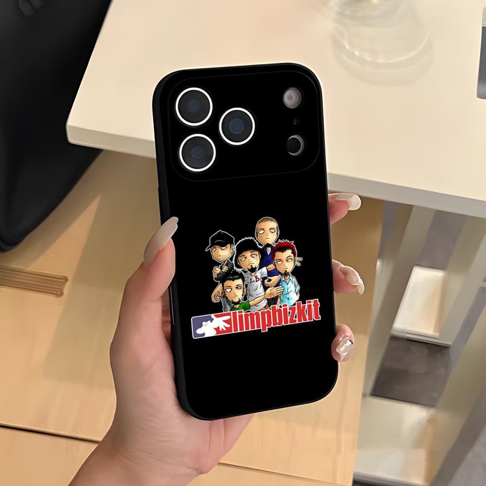Чехол для телефона Rock Band L-Limp Bizkit Для IPhone 17 Air 16 E Pro Max 15 14 13 Mini 12 Pro 11 Max Plus Черный Мягкий