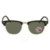 Ray Ban Clubmaster Classic Поляризационные Зеленые Классические G 15 Квадратные Унисекс Солнечные Очки Rb3016 901 58 51