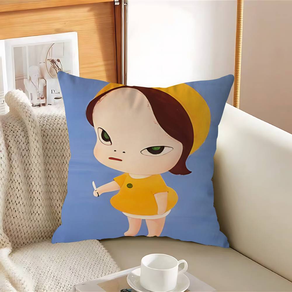 T-Tomo N-Nara Pillow Cushion Cover Pillowcase Living Room Sofa Home Decor Customized