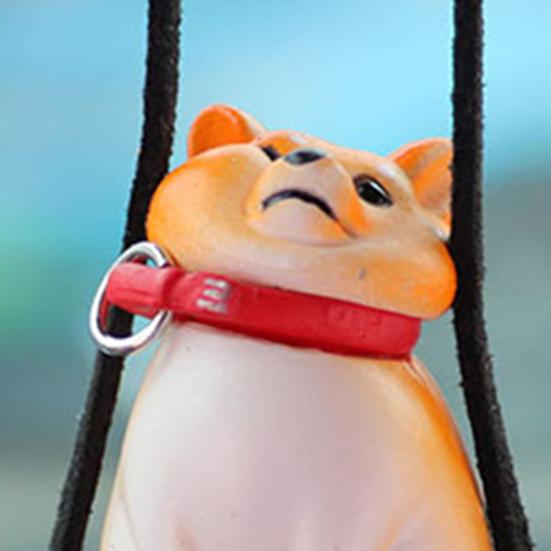 Подвесное украшение для автомобиля в виде собаки, симпатичное зеркало заднего вида в форме собаки, подвесное автомобильное кондиционирование воздуха, аксессуары для интерьера