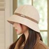 Autumn Hat Women's Large Brim Showing Face Bucket Hat High-end Corduroy Bucket Hat Versatile Basin Hat