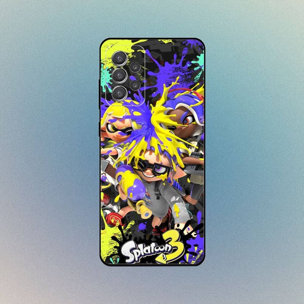 Game S-Splatoon 3 Phone Case For Samsung S25,S24,S21,S22,S23,S30,Ultra,S20,Plus,Fe,Lite,Note,10,9,5G Black Cover