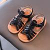 Летние милые однотонные детские туфли для малышей, сандалии, детская обувь, детская обувь