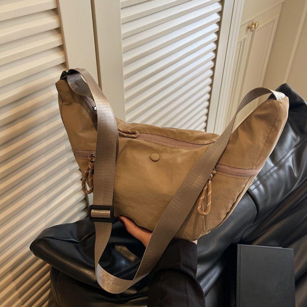 Japanese Style Casual Crossbody Bag Large Capacity Underarm Bag Sports Shoulder Bag Outdoor