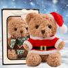 Cute Teddy Bear Doll Transformed Into Santa Claus Couple Bear Doll Plush Toy Christmas Gift