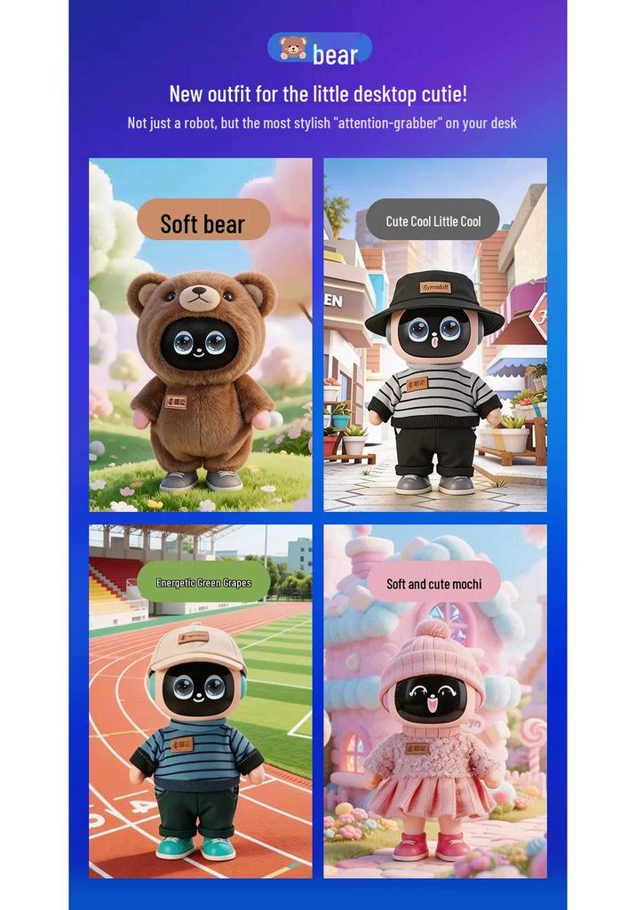 Интерактивная робот-игрушка Xi Dou Smart AI Bean Bag: Кукла-компаньон Сяо Чжи для детей с функцией непрерывного диалога