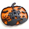Halloween Wood Crafts Pumpkin Carving Pattern Decorative Ornament 3D Pumpkin Bat Ghost Holiday Ornament