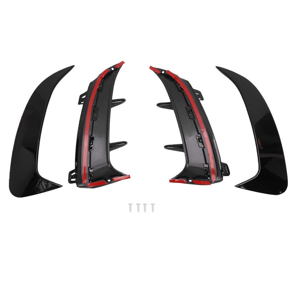 Rear Bumper Spoiler Side Canard Air Vent Replacement for A Class W177 AMG Line Hatchback Left Right Gloss Black