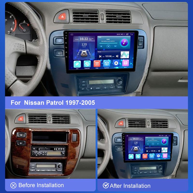Android Car Radio For Nissan Patrol 1997-2005 Видео Мультимедиа Bluetooth Плеер Навигация GPS Carplay стерео
