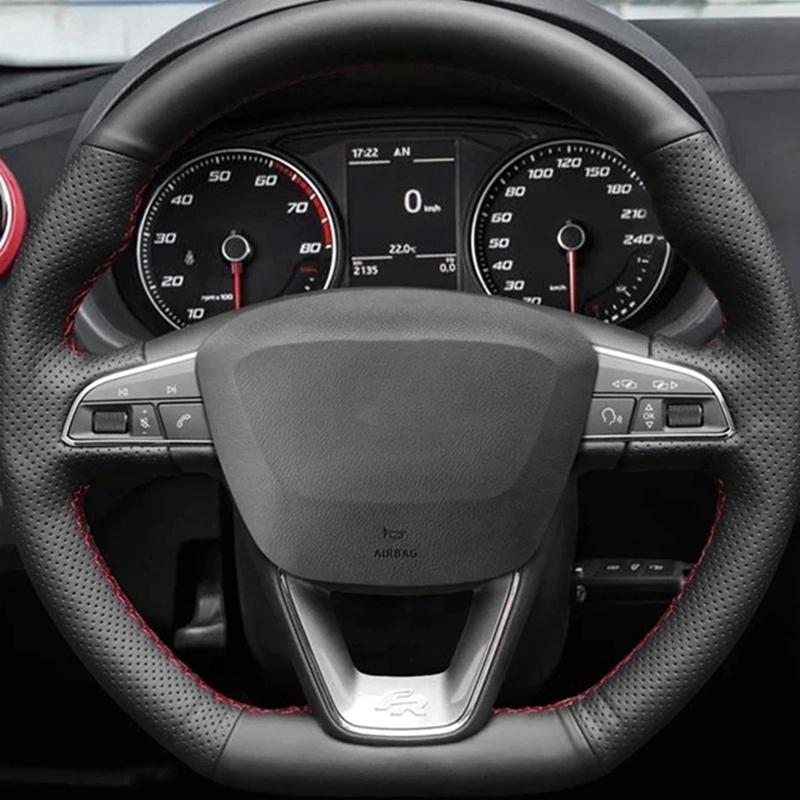 Car Steering Wheel Braid Cover Non-slip 100% Fit For Seat Leon Cupra Leon ST Cupra Leon ST Cupra Ateca Cupra Ateca FR