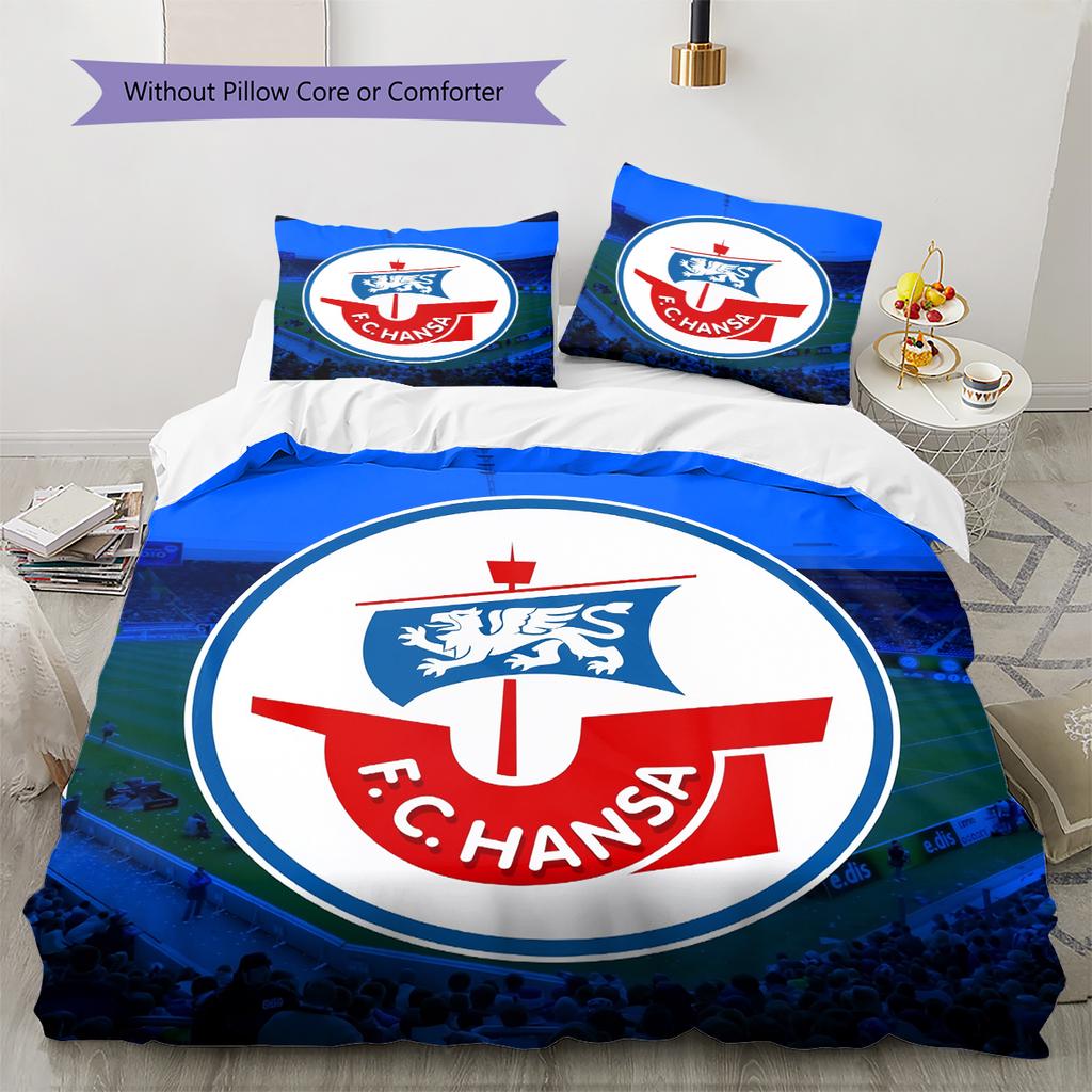 Lufthansa logo Pattern Bedding Home Decoration Birthday Gift (1 * duvet cover + 2 * pillowcase, without core)