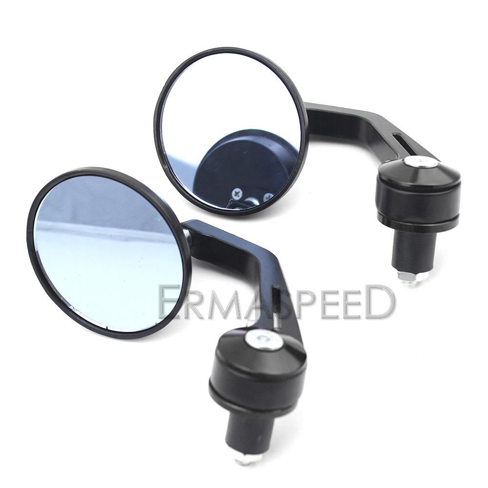 Алюминиевые 7/8 "22 мм мотоциклетные зеркала заднего вида с поворотной ручкой на 360°, сторона заднего вида