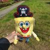 SpongeBob SquarePants Patrick Star Mermaid Man Plush Keychain Stuffed Doll Bag Pendant Cartoon Anime Gift For Friends