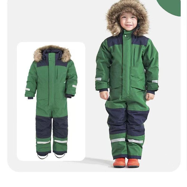 Черный Желтый Синий Фиолетовый Детский Зимний Комбинезон Горнолыжный Комбинезон Для Мальчиков Девочек Зимний Теплый Уличный Комбинезон Ветрозащитный Детский Костюм Для Катания На Лыжах И Сноуборде