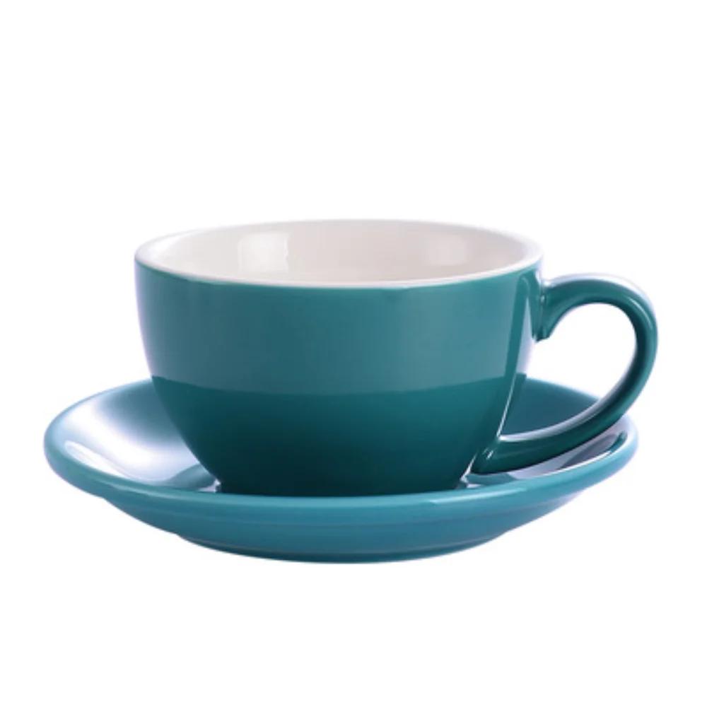 75ml/200ml Ceramic Mug Latte Art Cup With Saucer for Cappuccino Manual Brew Coffee Cup New Bone China for Coffee Shop Barista