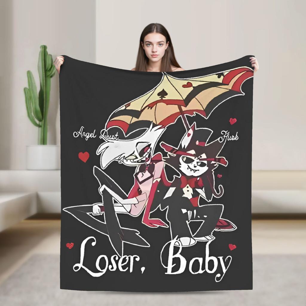 VOX H-Hazbin Hotel Аластор Игровые Фланелевые Одеяла Супер Мягкий Плед для Домашнего Декора Офисный Принт Покрывало Покрывало для Дивана