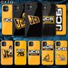 Брендовый чехол с логотипом экскаватора JCB для iPhone Samsung Galaxy Redmi Note S 17 16 15 14 13 20 24 25 54 Pro Max Ultra Fe Чехол из закаленного стекла