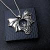 Европейское и американское ретро ожерелье с подвеской в виде летучей мыши, мужское, универсальное, модный тренд, мужские украшения из титановой стали