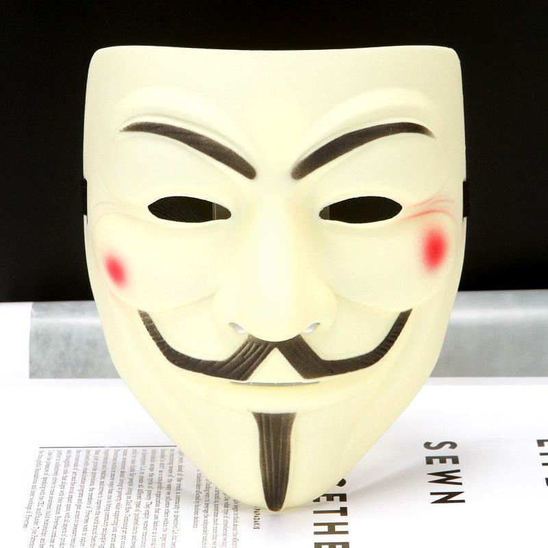 Маска V For Vendetta на Хэллоуин, страшные принадлежности для вечеринок, аксессуары для косплея