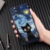 Чехол для телефона 'Звездное небо с кошкой' для Samsung Galaxy A57 A56 A37 A55 A36 A26 A54 A52 A35 A34 A25 A17 A16 A15 A07 A06 Мягкий чехол