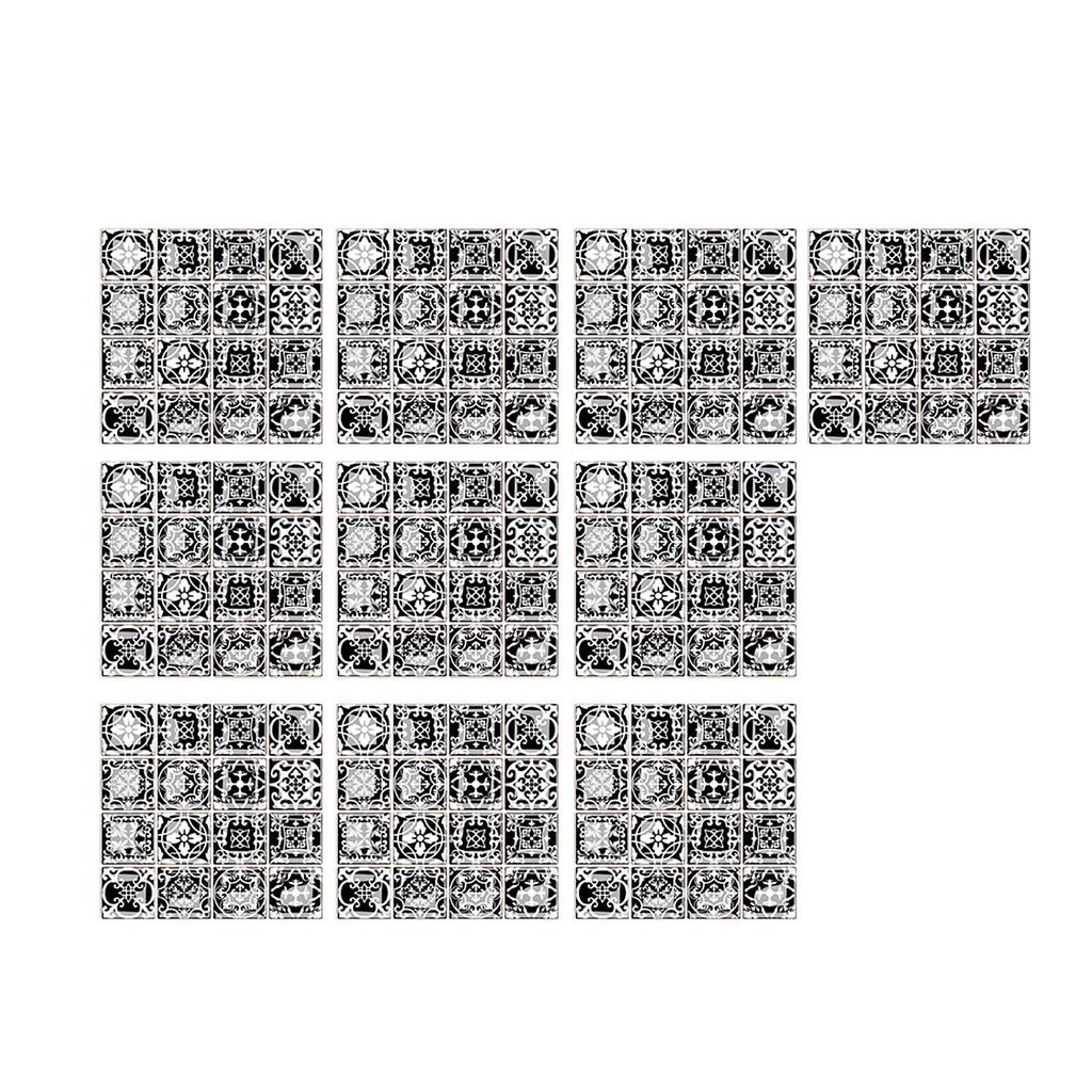 3D самоглазурованные стеклянные наклейки Стеклянная плитка DIY Наклейки на стену Наклейка на пол