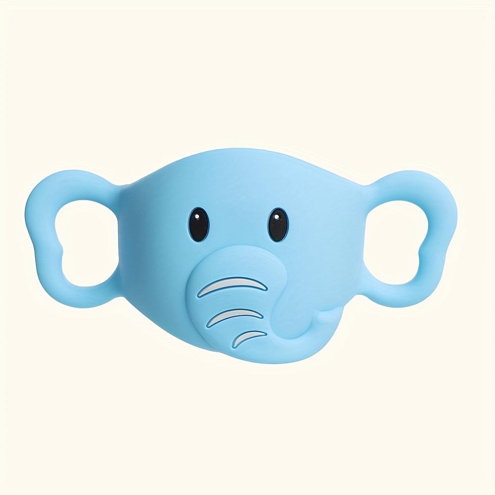 [Cute Elephant Bottle Cover] Cute Little Elephant Design Silicone Anti-Drop Cover|Durable & Stable Feeding Bottle Holder for Breast Pump or Sippy Cups