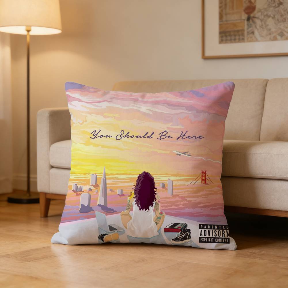 Singer K-Kehlani Folded Pillow Case For Sofa Living Room Home Office Decor Protective Cover
