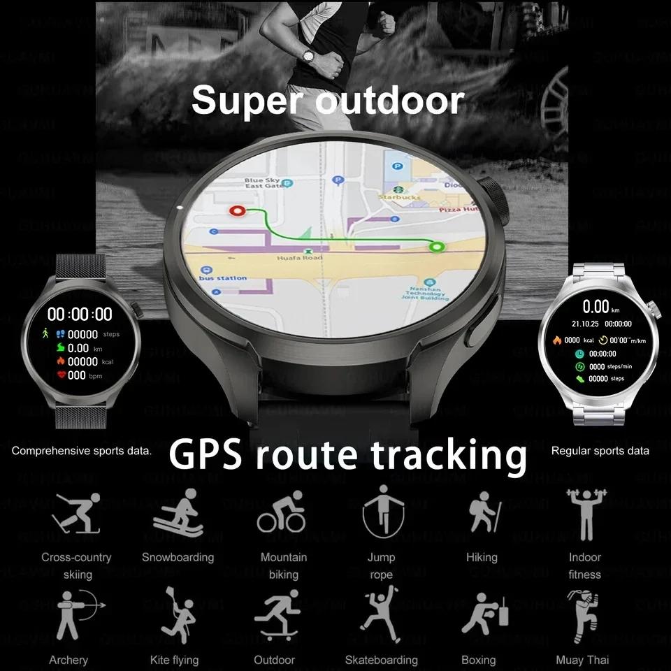 2025 Новые GPS Спортивные NFC Модные Смарт-часы Мужские 1,85" AMOLED Экран Пульс Кровяное Давление Здоровье Смарт-часы Для IOS
