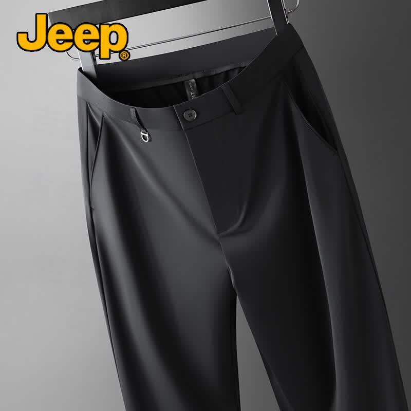 Jeep Мужские прямые повседневные брюки из ледяного шелка