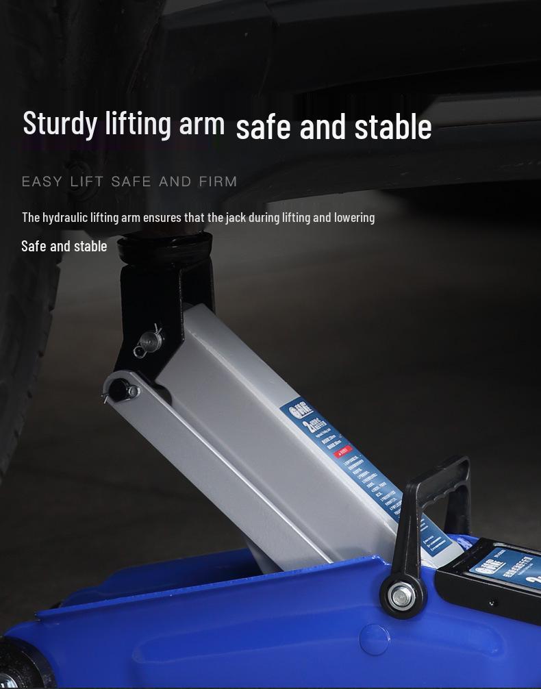 2-Ton Horizontal Hydraulic Car Jack for SUVs – 3T Tire Change Tool