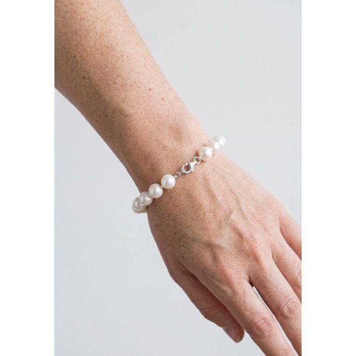 Bracelet - PEARLS & COLORS - Pearls & Colors - Perle d'eau douce 9-10 mm - Argent 925 - Qualité AAA+