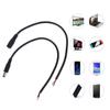 DC Power Pigtail Barrel Plug Connector Cable 2.1mm x 5.5mm Male Female DC Pigtail Connectors for Security Camera