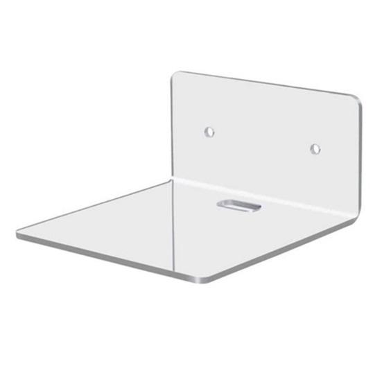 4 шт. L-образная акриловая плавающая полка, настенная стойка, прочная, несущая нагрузку, гладкий край, легко устанавливается, прозрачная