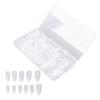 500pcs Transparent Nail Tip Professional Home Salon Portable DIY Fake False Nail Set Accessory for Women