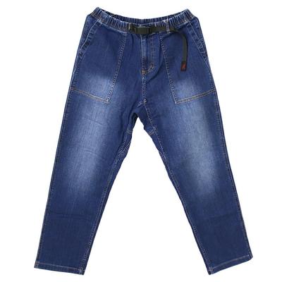 Брюки Gramicci Stretch Denim Loose Tapered Ridge | Брюки из эластичного денима свободного кроя зауженные к низу, размер S: Темный Подержанный