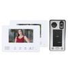 Главная Видеодомофон 2-проводная система 7 дюймов 2 монитора отпечаток пальца пароль IC карта разблокировка ночное видение