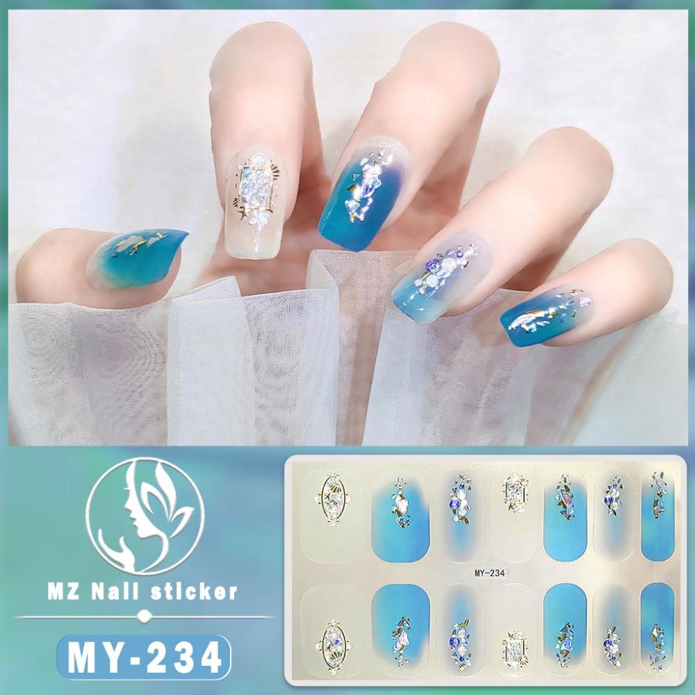 Трехмерная водонепроницаемая самоклеящаяся пленка для гель-лака, не требующая запекания, полная наклейка, европейская и американская сексуальная пленка для ногтей, бумага для ногтей