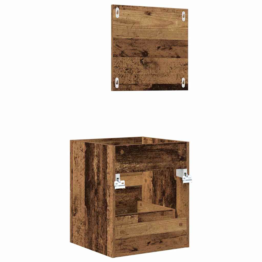 Bathroom Furniture Set with Drawers Brown 41 x 38.5 x 48 cm