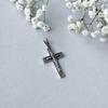 Серебряный крестик без камней (2156666)