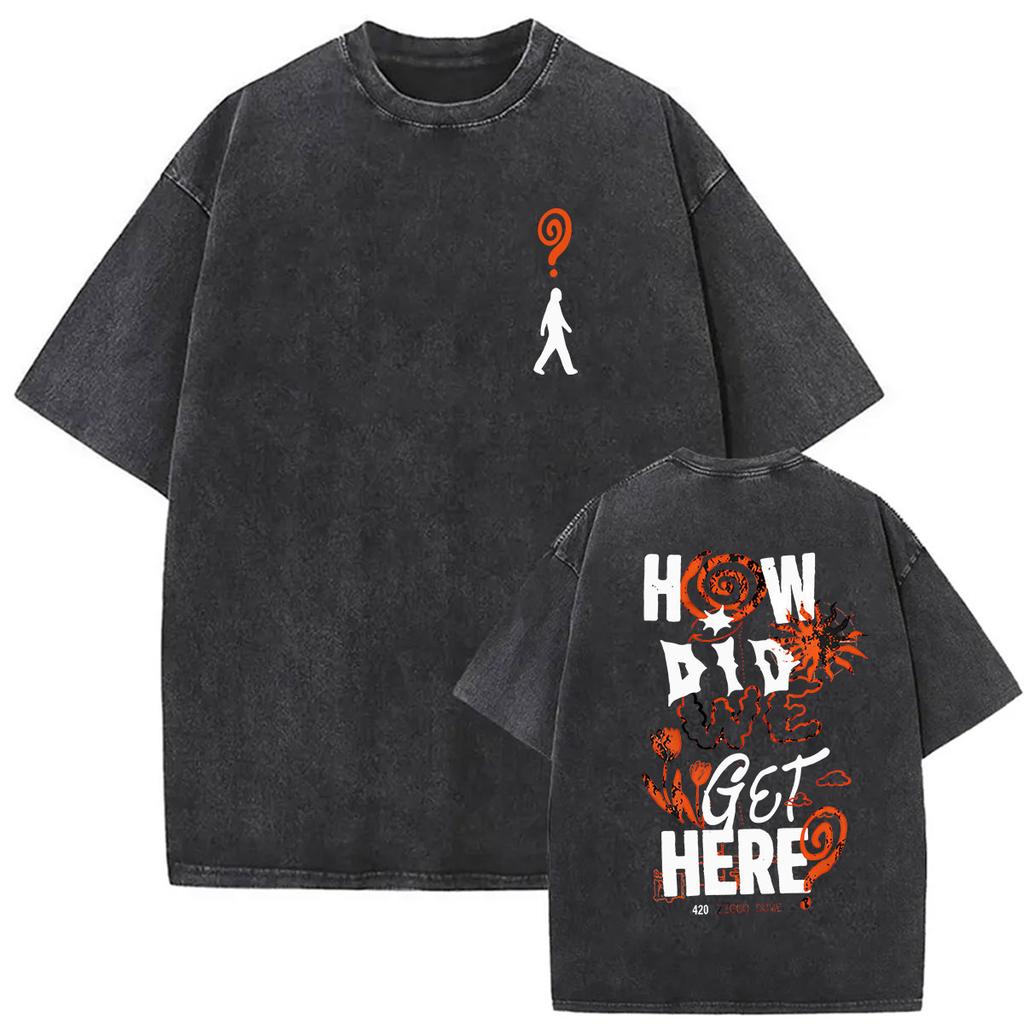 Vintage Washed Louis Tomlinson How Did We Get Here Tour 2026 New T Shirt Men Women Harajuku Fashion Oversized Tshirt Streetwear
