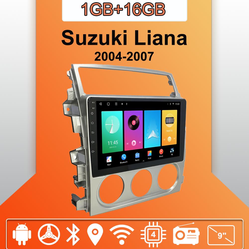 Android Carplay автомобильное радио для Suzuki Liana 2004-2007 мультимедийный проигрыватель головное устройство стерео GPS навигация BT WIFI 2+32 ГБ