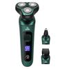 Men Electric Shaver LED Display 3 Heads USB Rechargeable Travel Rotary Razor Cordless Hair Beard Trimmer Remover Tool Father Boyfriend Gift