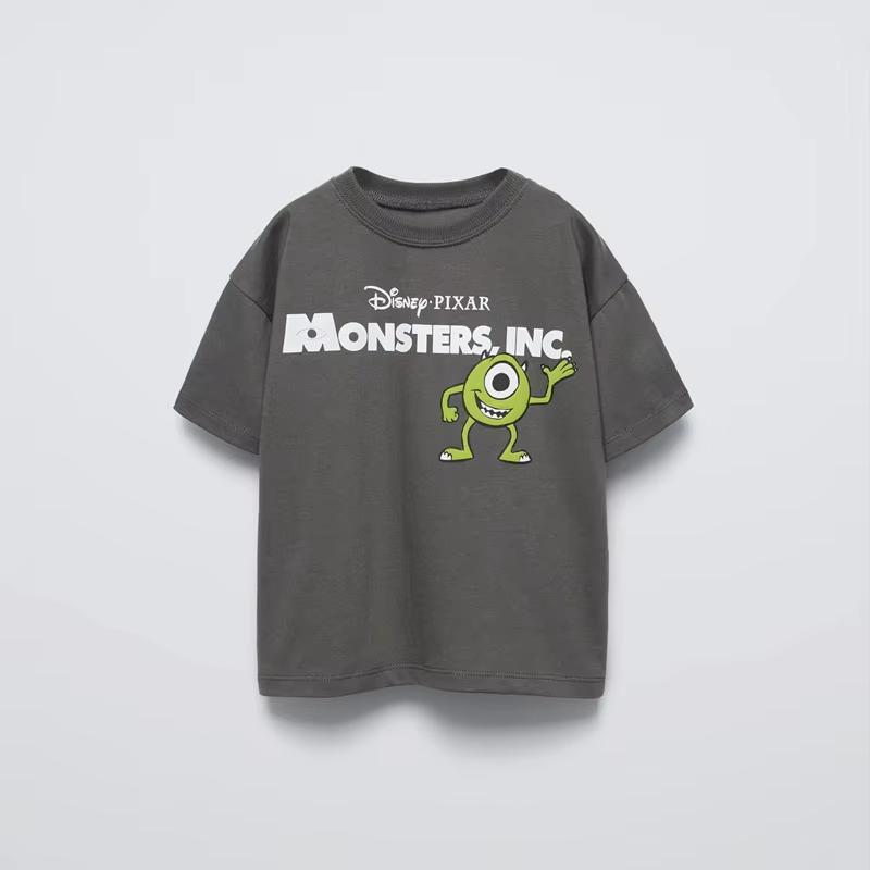 Disney Tees Printing Tops Summer Wear Cartoon Short Sleeve T Simple Cute Loose Bottoming Shirt Cotton Costume Unisex comfortable