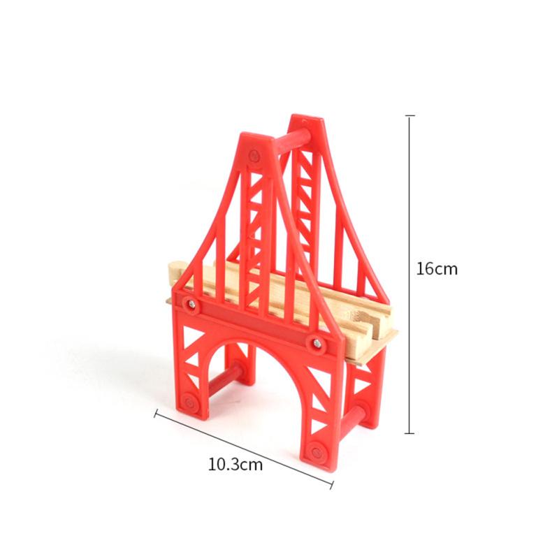 DIY деревянные трековые инструменты, мост, поезд, рельсовые аксессуары, подходят для детей Thomas, развивающие игрушки
