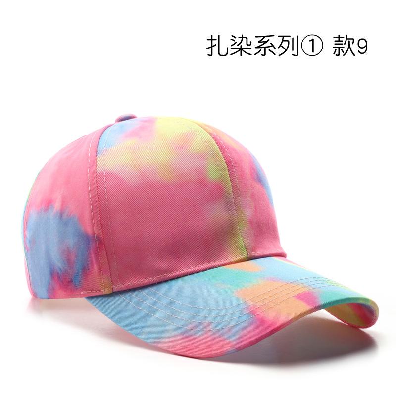 Бейсболка с tie-dye для мужчин и женщин, летняя хлопковая шляпа от солнца, унисекс, для активного отдыха, спорта, с застежкой snapback, для бега, рыбалки, путешествий, бейсбольная кепка